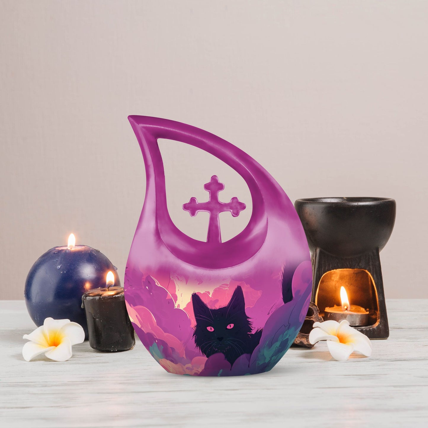 10-inch Magenta Mystery Watcher Urn