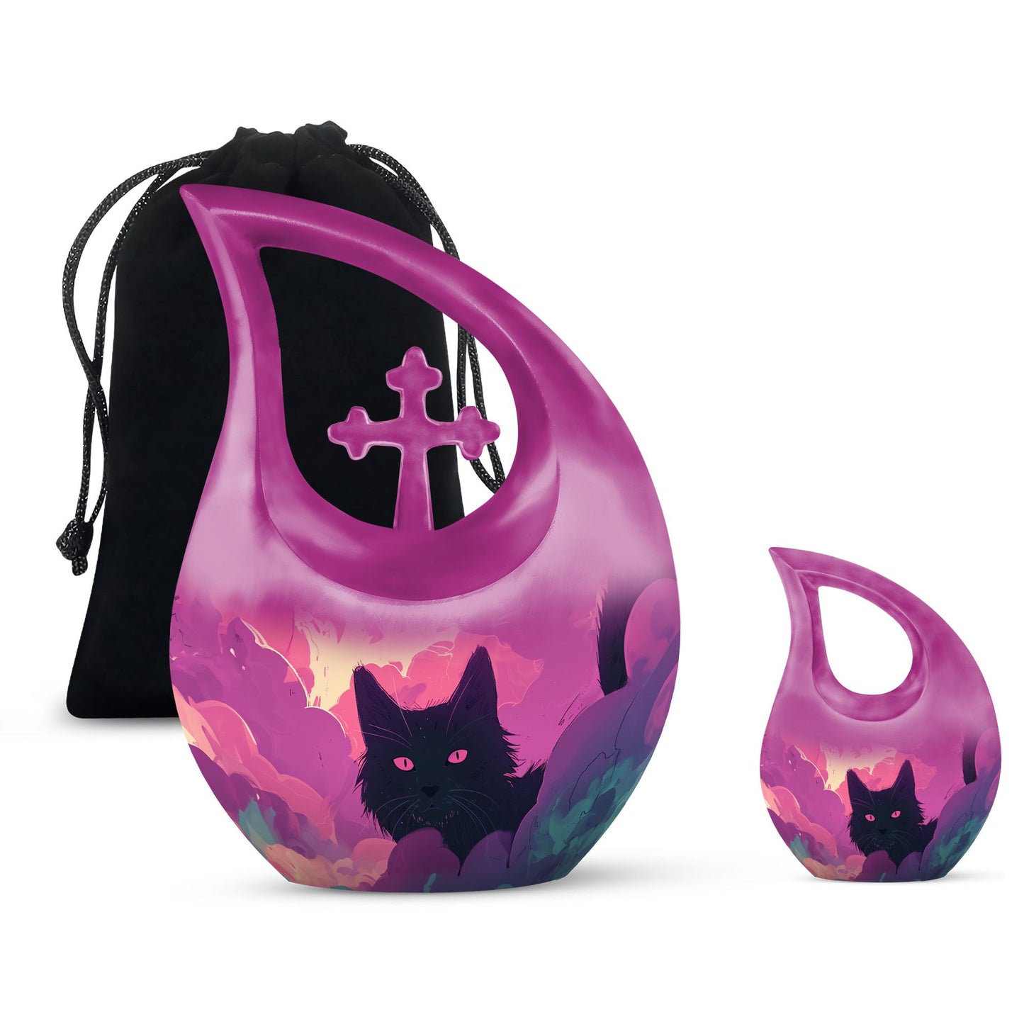 10-inch Magenta Mystery Watcher Urn