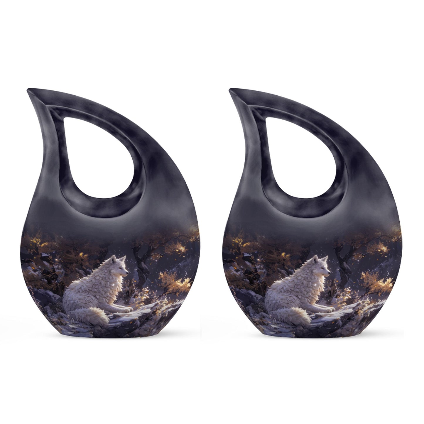 10-inch Winter's Whisper Urn