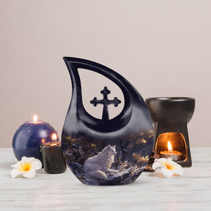 10-inch Winter's Whisper Urn