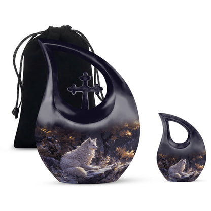 10-inch Winter's Whisper Urn