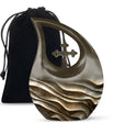 10 inch Wavy Metallic Textures Urn