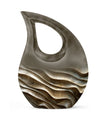 10 inch Wavy Metallic Textures Urn