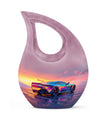 10 inch Chromatic Sunset Reflections Urn 