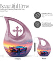 10 inch Chromatic Sunset Reflections Urn 