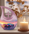10 inch Chromatic Sunset Reflections Urn 