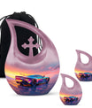 10 inch Chromatic Sunset Reflections Urn 