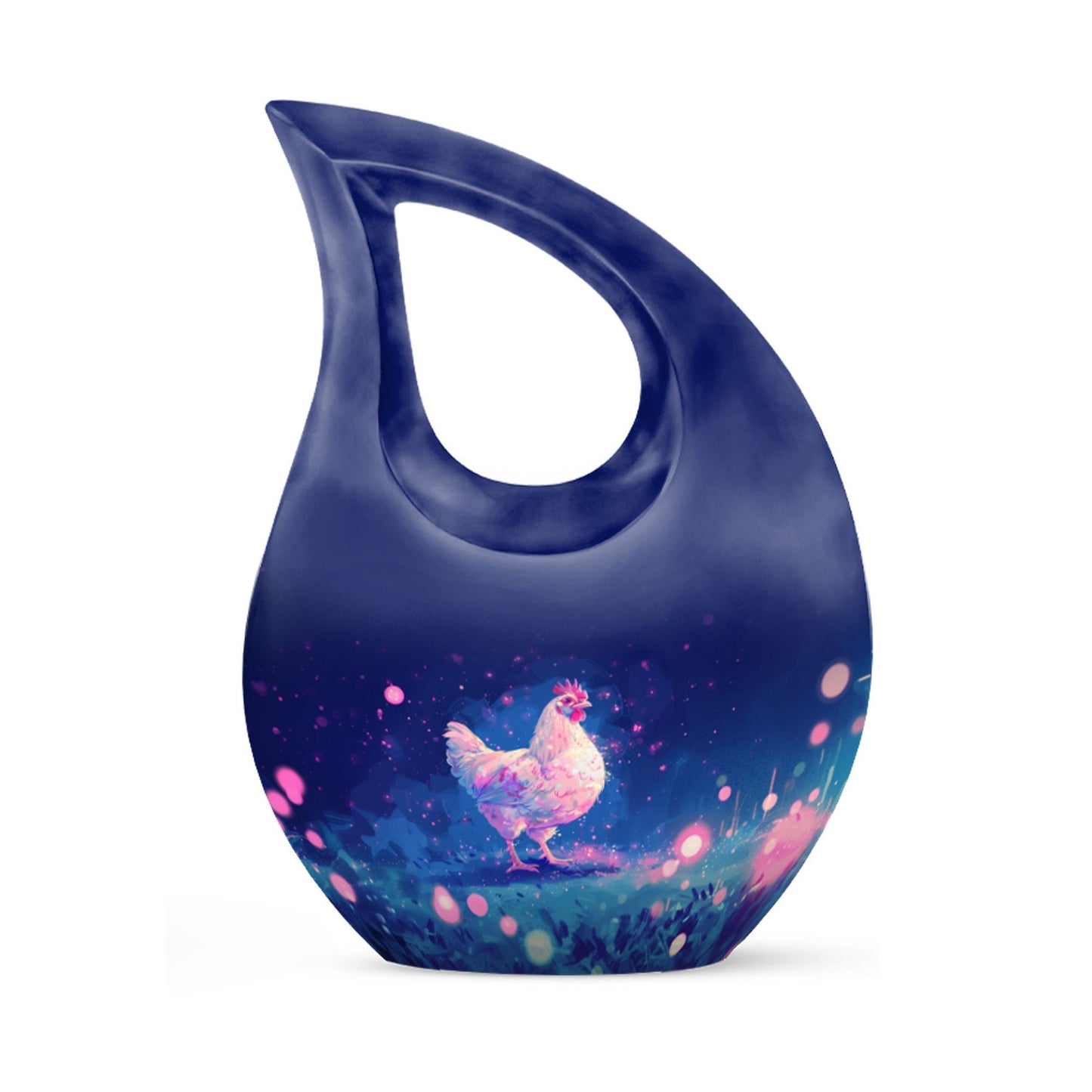 10 Inch Magical Chicken Cosmos Urn, 