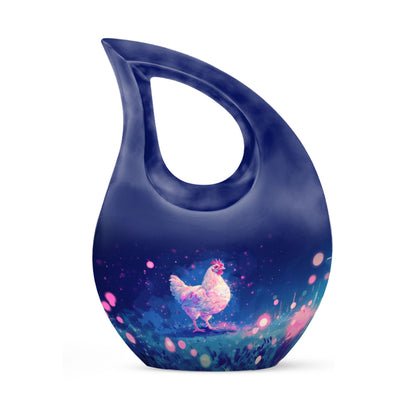 10 Inch Magical Chicken Cosmos Urn, 