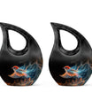 Ethereal Flame Songbird Cross Drop Urn
