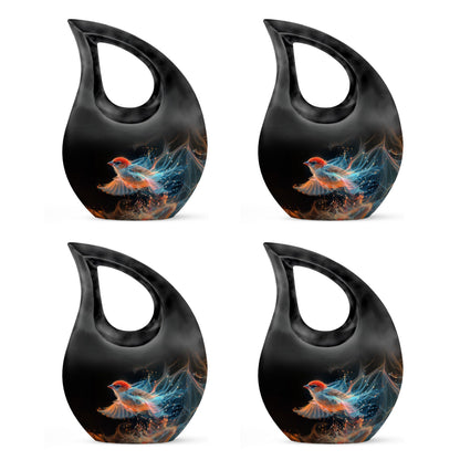 Ethereal Flame Songbird Cross Drop Urn