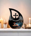 Ethereal Flame Songbird Cross Drop Urn
