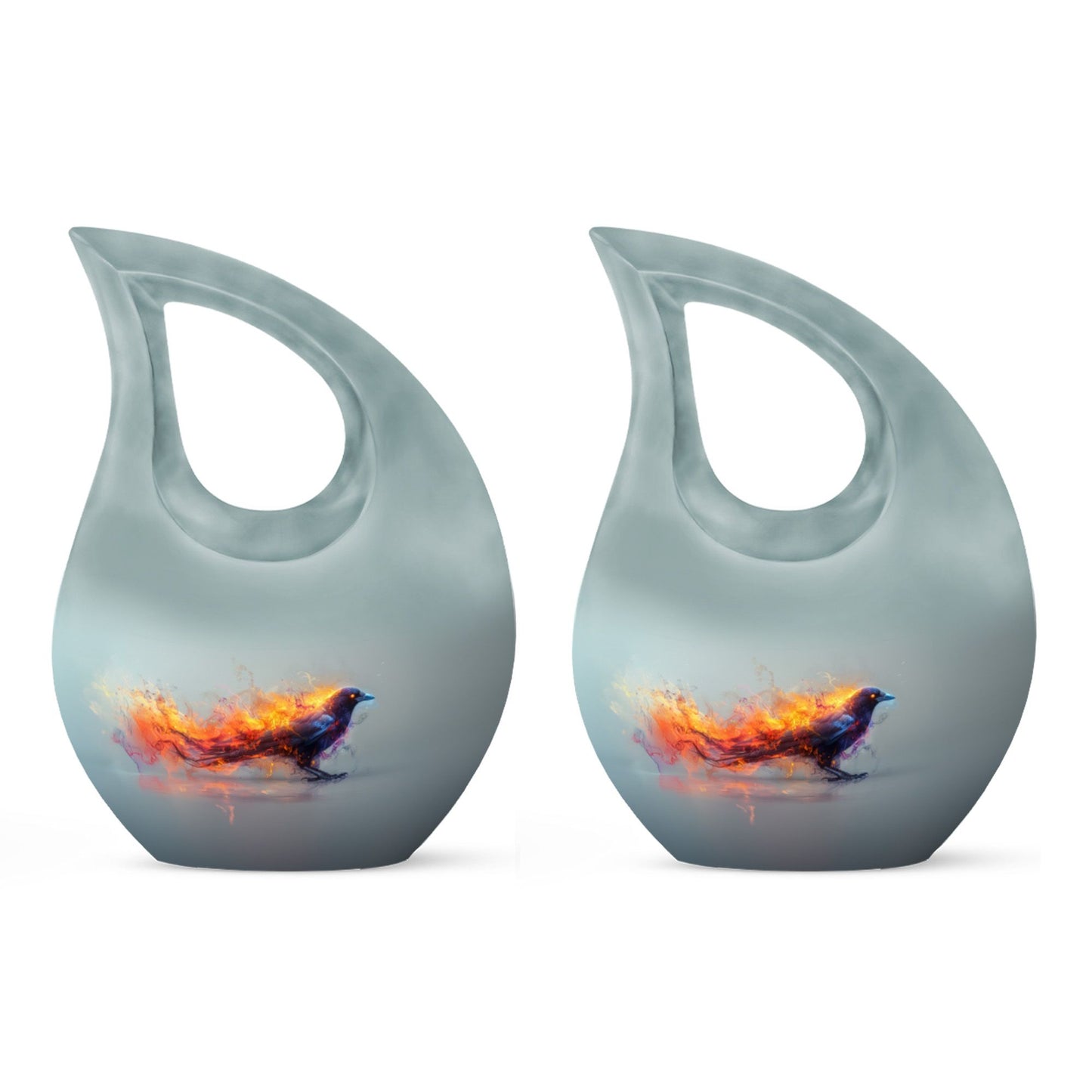 Affordable Fiery Raven Mirage Urn 
