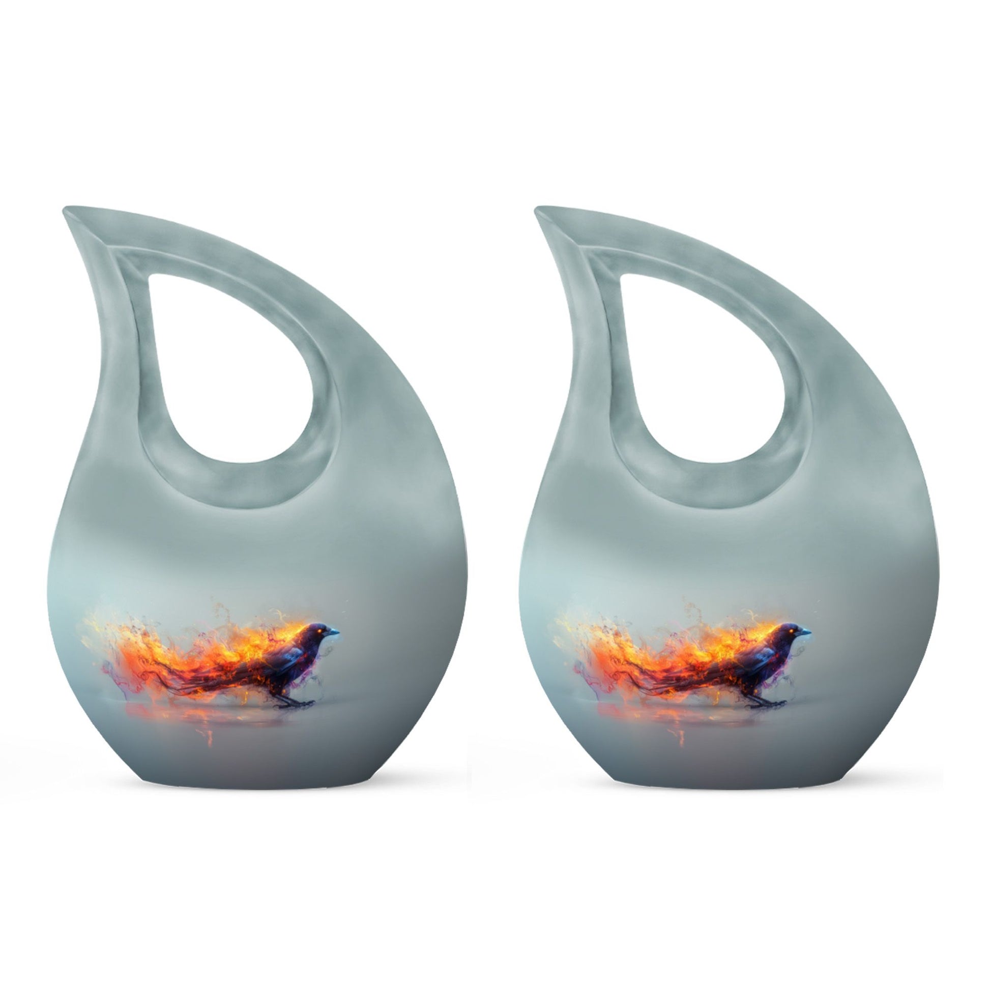 Affordable Fiery Raven Mirage Urn 