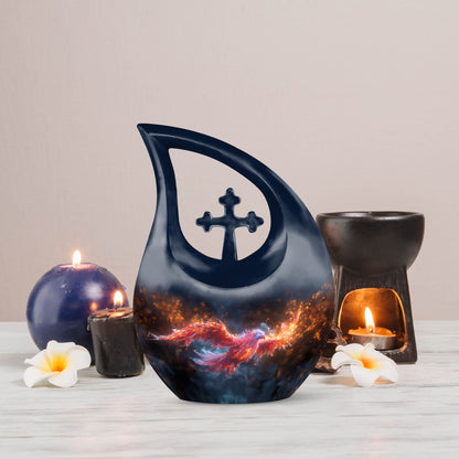 10-inch Blazing Phoenix Ascent Urn