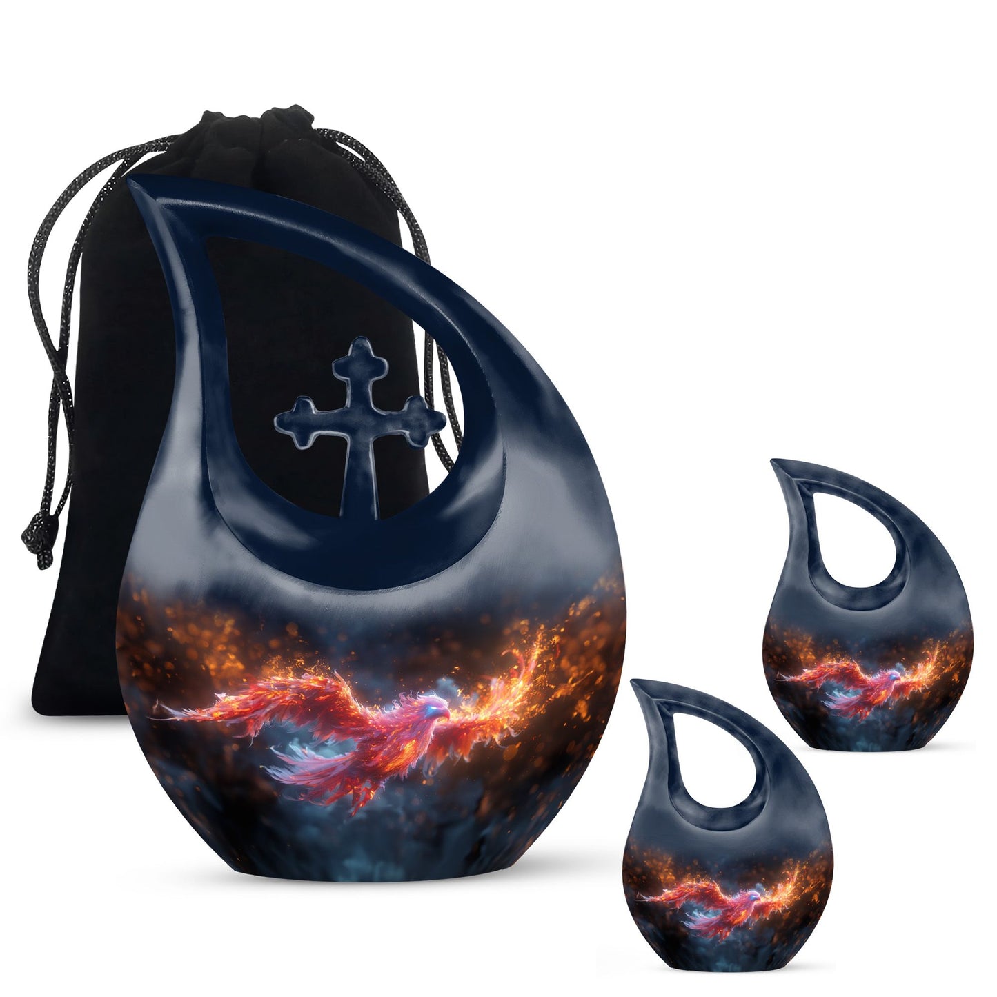 10-inch Blazing Phoenix Ascent Urn