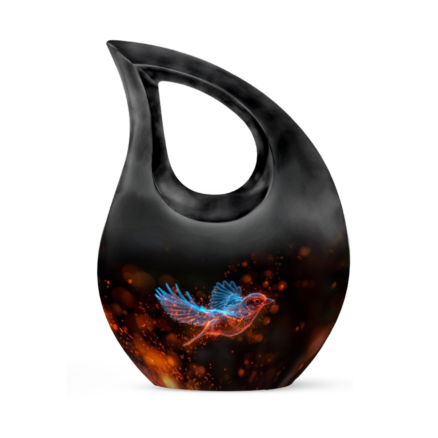 10-inch Luminous Ember Sparrow Urn