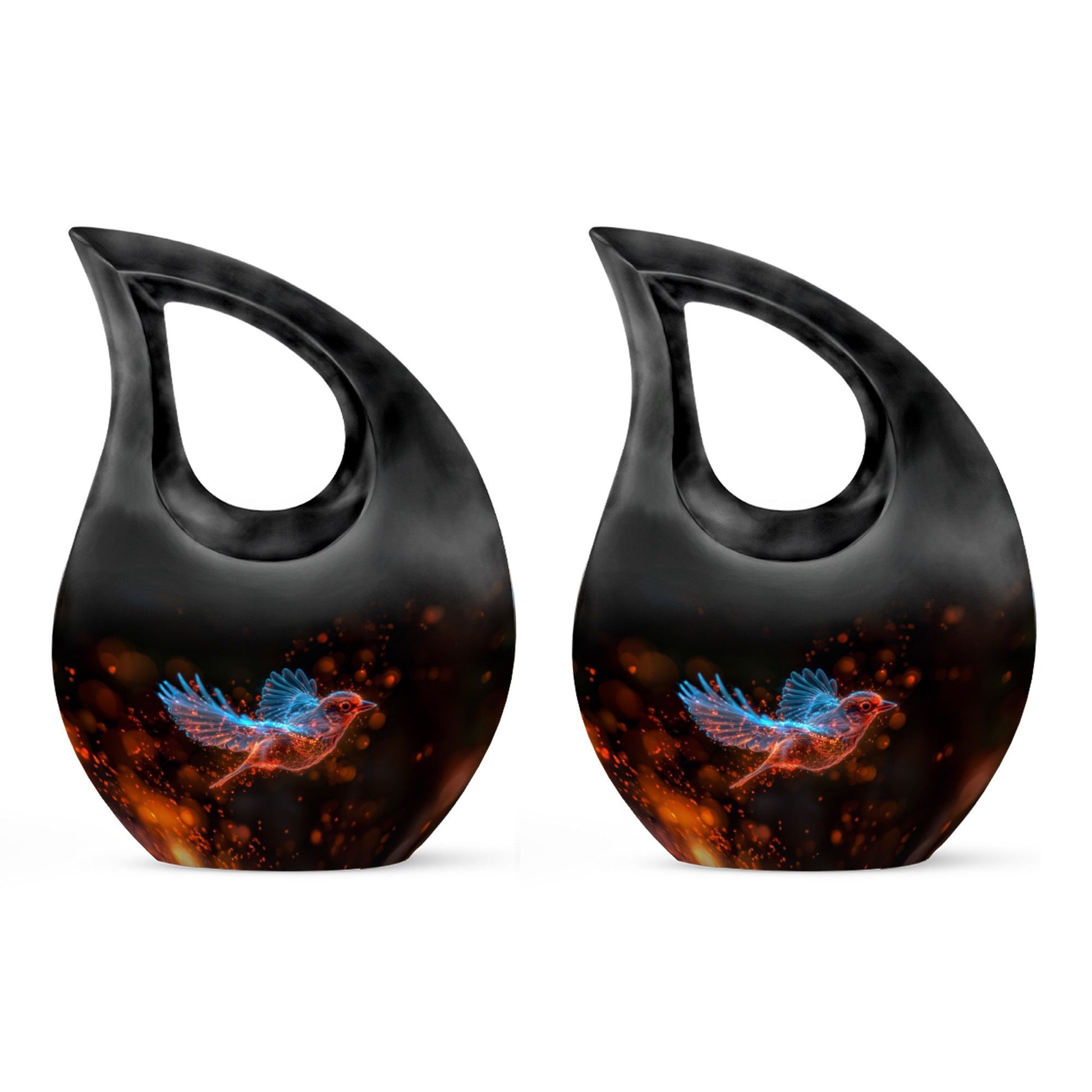 10-inch Luminous Ember Sparrow Urn