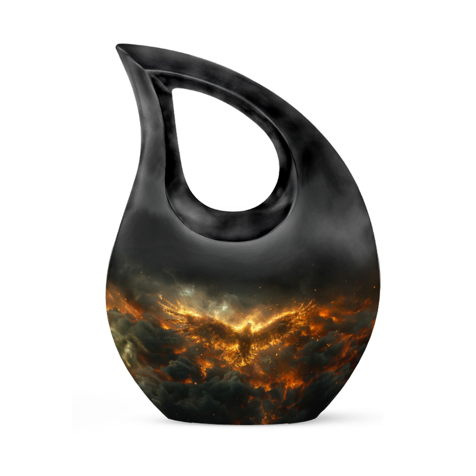 10-inch Phoenix Storm Rising urn