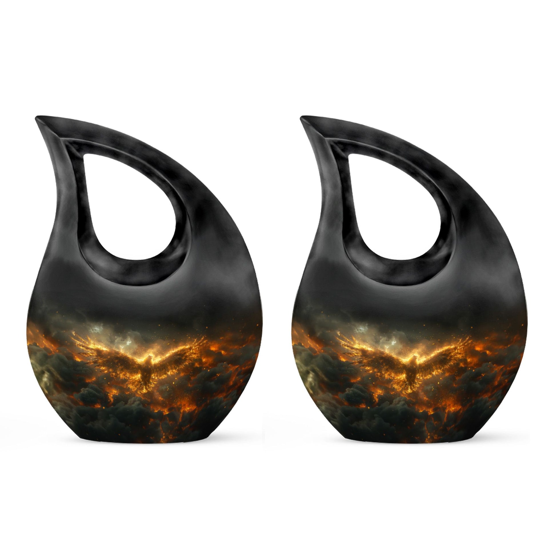 10-inch Phoenix Storm Rising urn