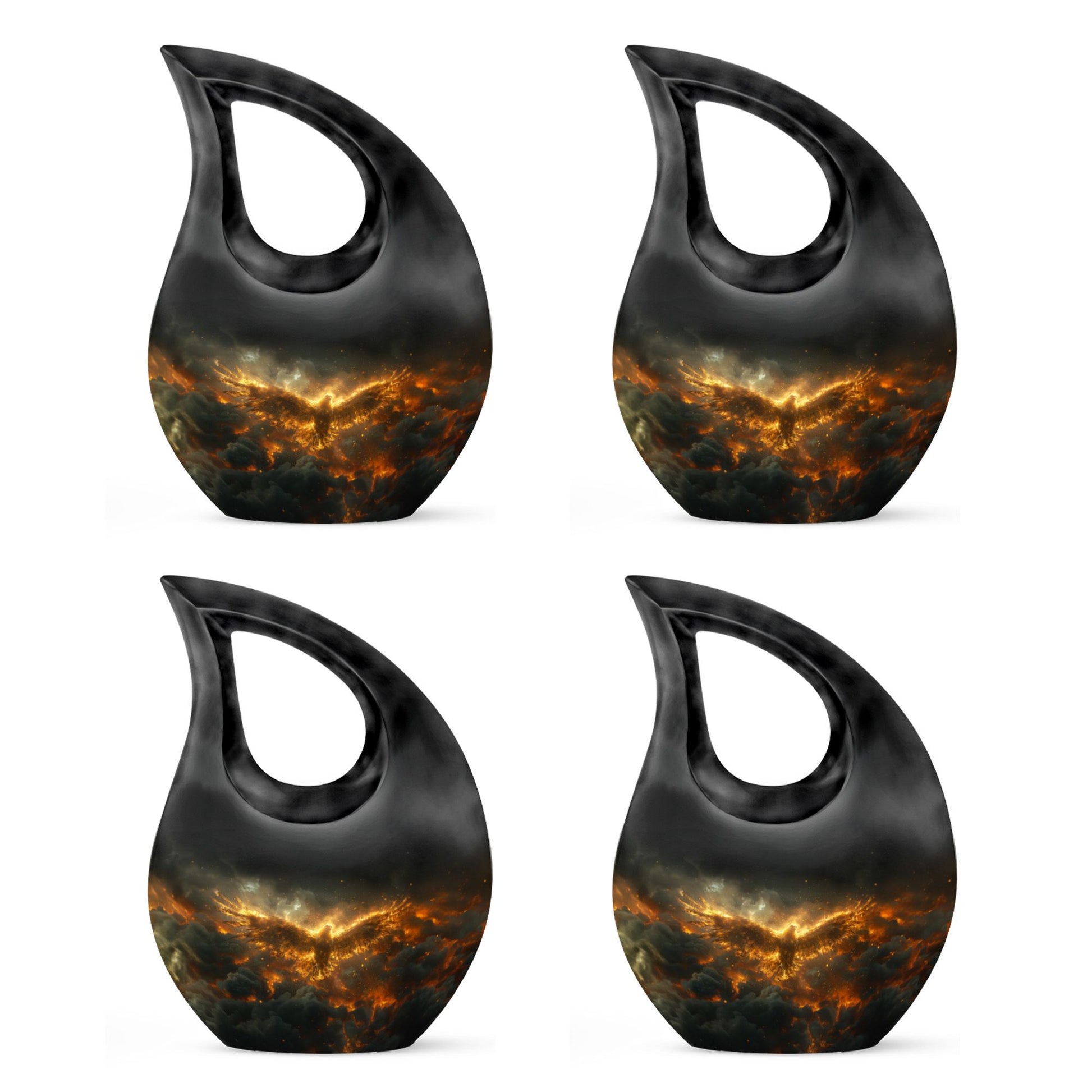 10-inch Phoenix Storm Rising urn