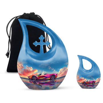 10 inch large Urn with 1 Keepsake 3 Inch Urn