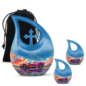10 inch large Urn with 2 Keepsake 3 Inch Urns
