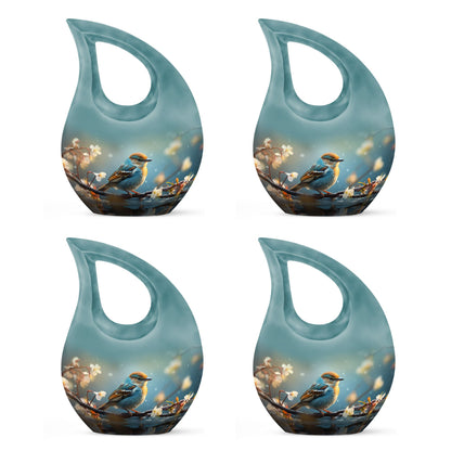 10-inch Tranquil Nature Serenade Cross Drop Urn 
