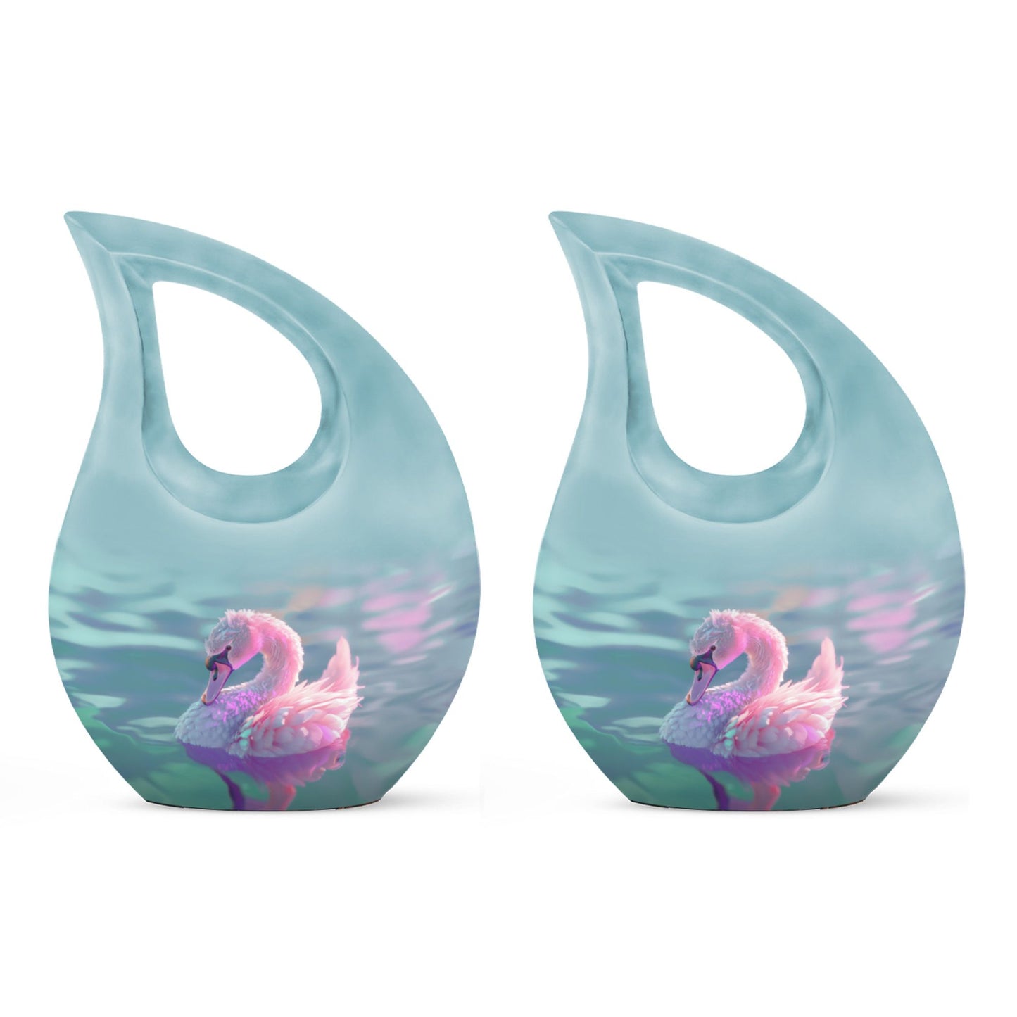 Pastel Serenity Waterfowl Urn