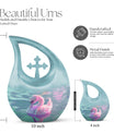 Pastel Serenity Waterfowl Urn