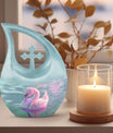 Pastel Serenity Waterfowl Urn