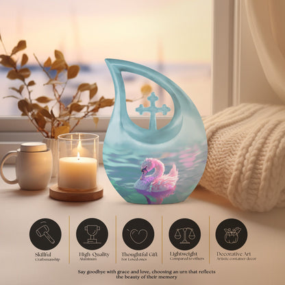 Pastel Serenity Waterfowl Urn