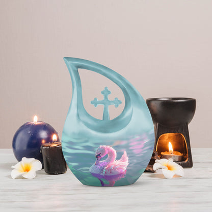 Pastel Serenity Waterfowl Urn