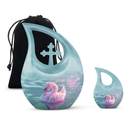 Pastel Serenity Waterfowl Urn