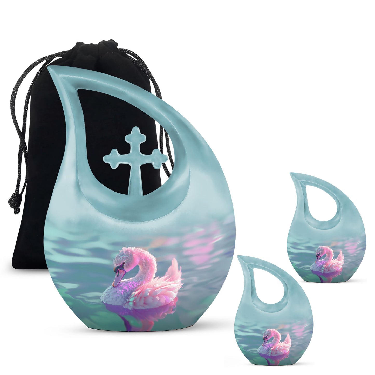 Pastel Serenity Waterfowl Urn