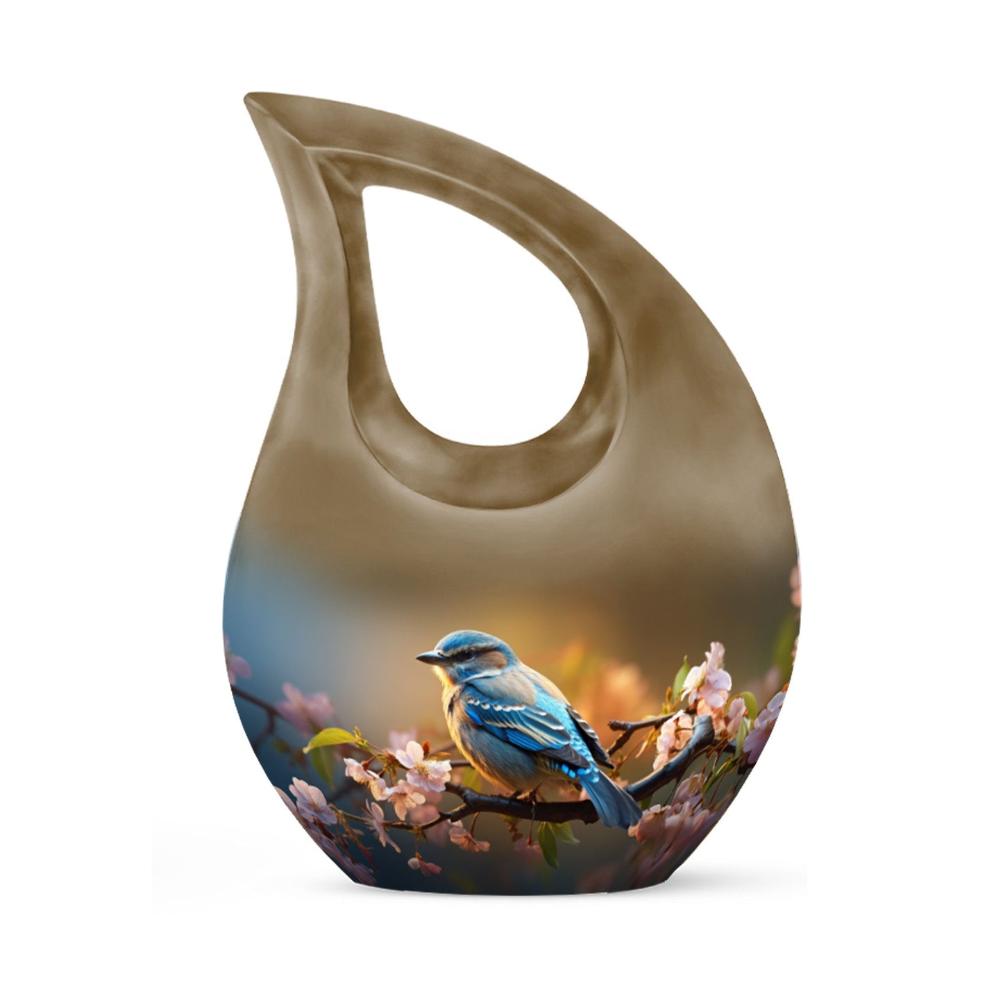 Personalized Bird Cremation Urn for Human Ashes - 10-inch, 200 cu in - Yatskia