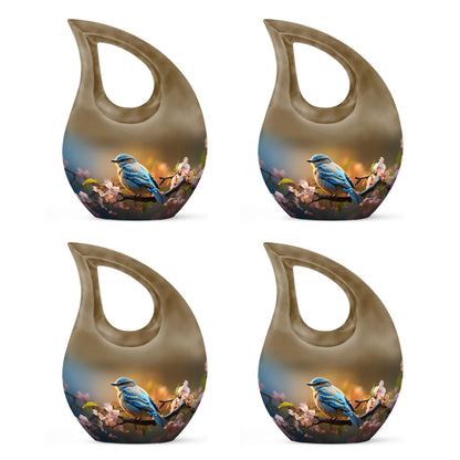Personalized Bird Cremation Urn for Human Ashes - 10-inch, 200 cu in - Yatskia