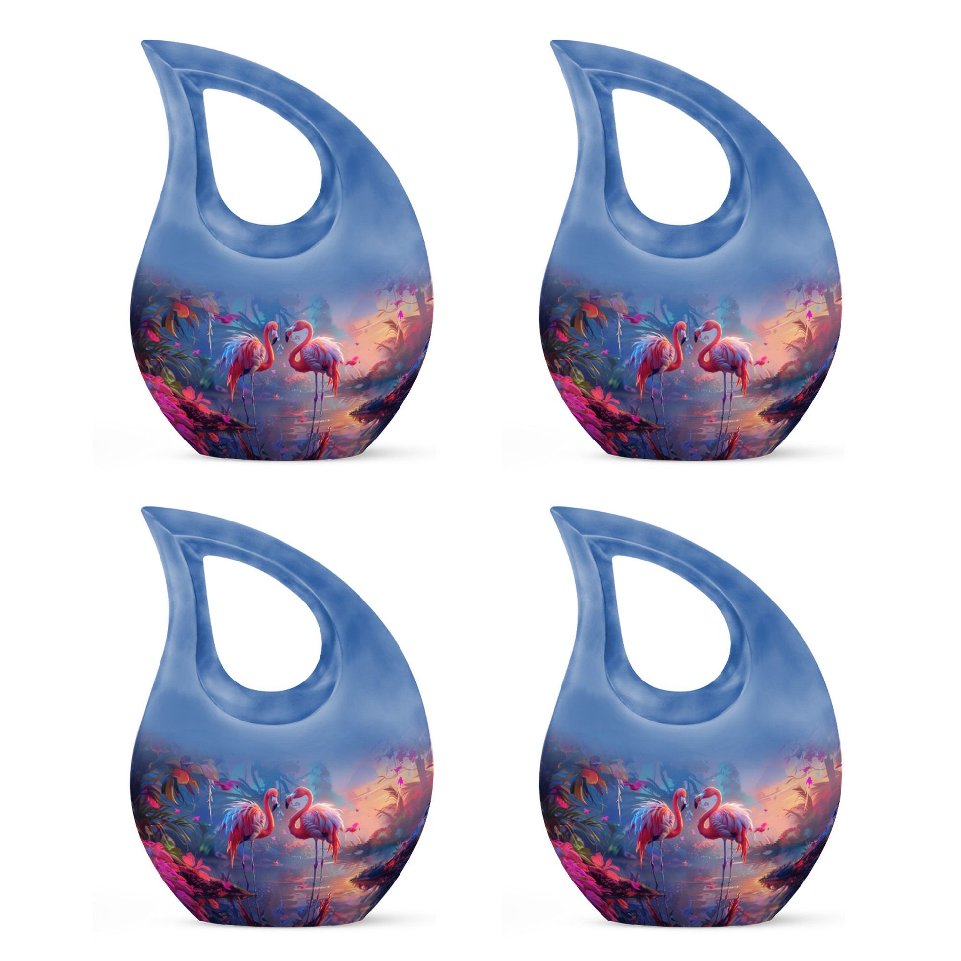 Flamingo Love Cremation Urn for Human Ashes - Cremation Urns For Adult