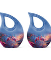 10-inch Tropical Flamingo Twilight Urn