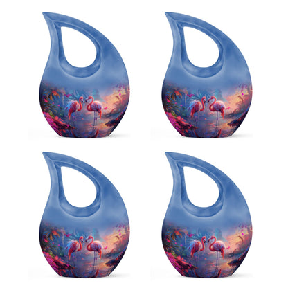 10-inch Tropical Flamingo Twilight Urn