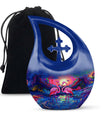 10-inch Vibrant Flamingo Fantasy Urn