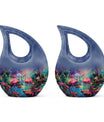 Pink Flamingo Cremation Urn for Human Ashes For Adult Mom and Dad