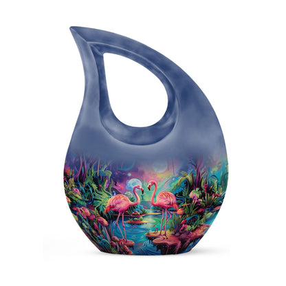 Enchanted Forest Flamingo Urn