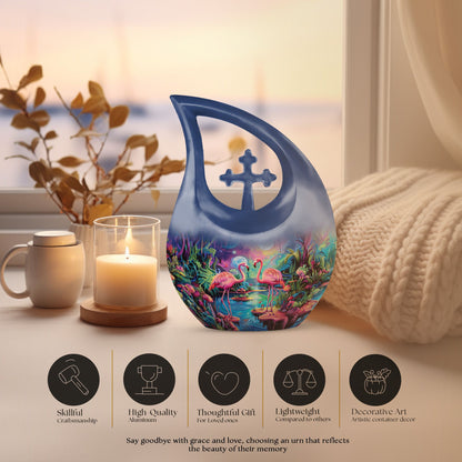 Enchanted Forest Flamingo Urn