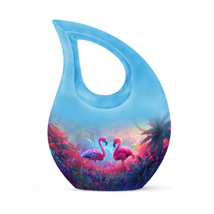 Pink Personalized Bird Cremation Urn for Men & Women - 10-inch, 200 cu in - Yatskia