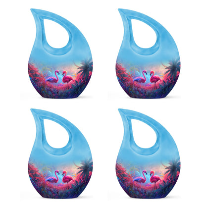 Pink Personalized Bird Cremation Urn for Men & Women - 10-inch, 200 cu in - Yatskia