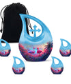 Pink Flamingo Cremation Urn For Human Ashes For Men & Women