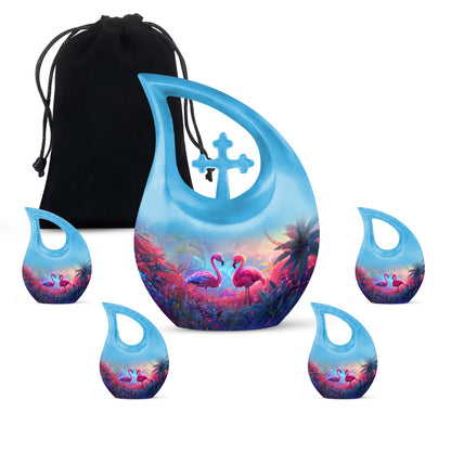 Pink Personalized Bird Cremation Urn for Men & Women - 10-inch, 200 cu in - Yatskia