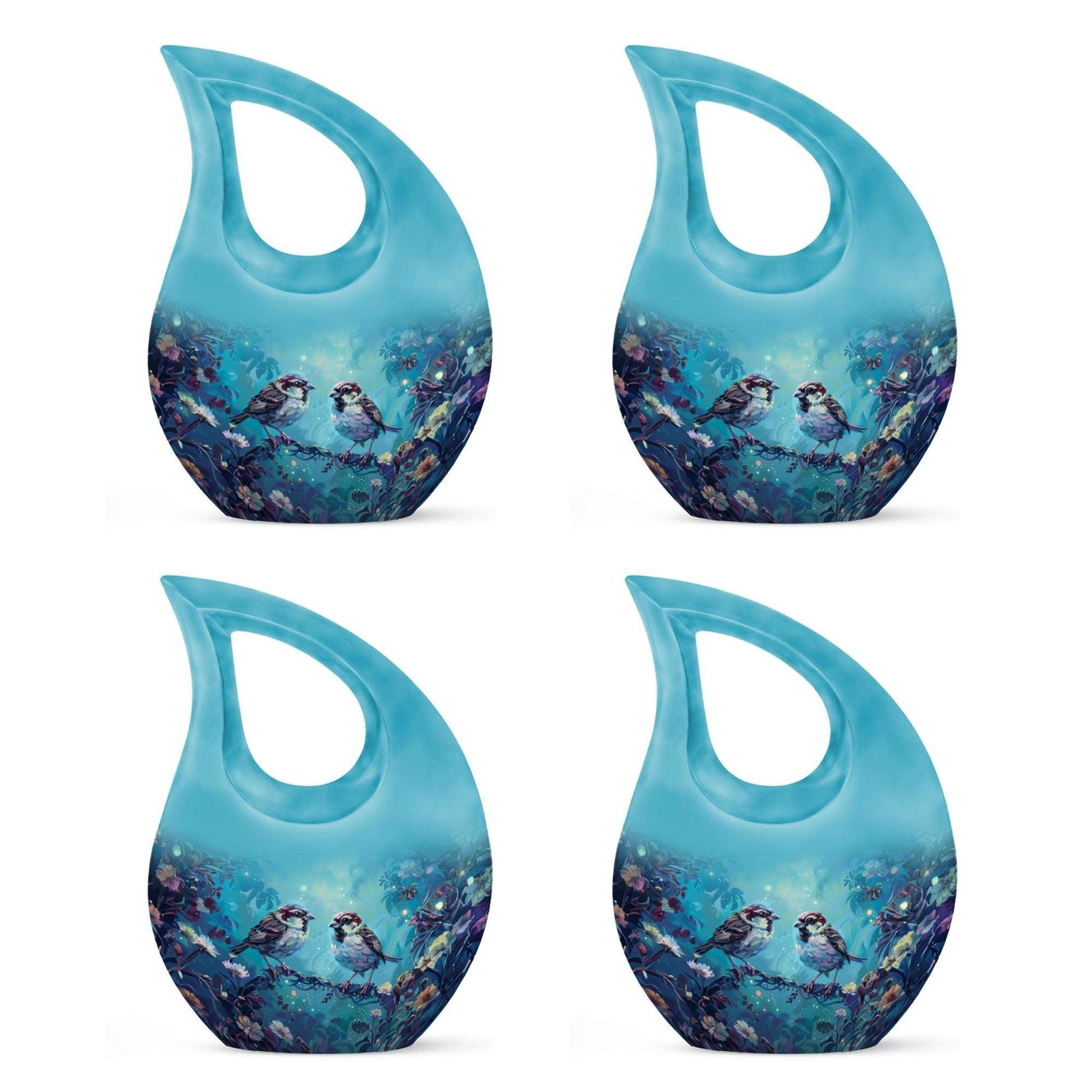 10-inch Enchanted Garden Sparrow Urn