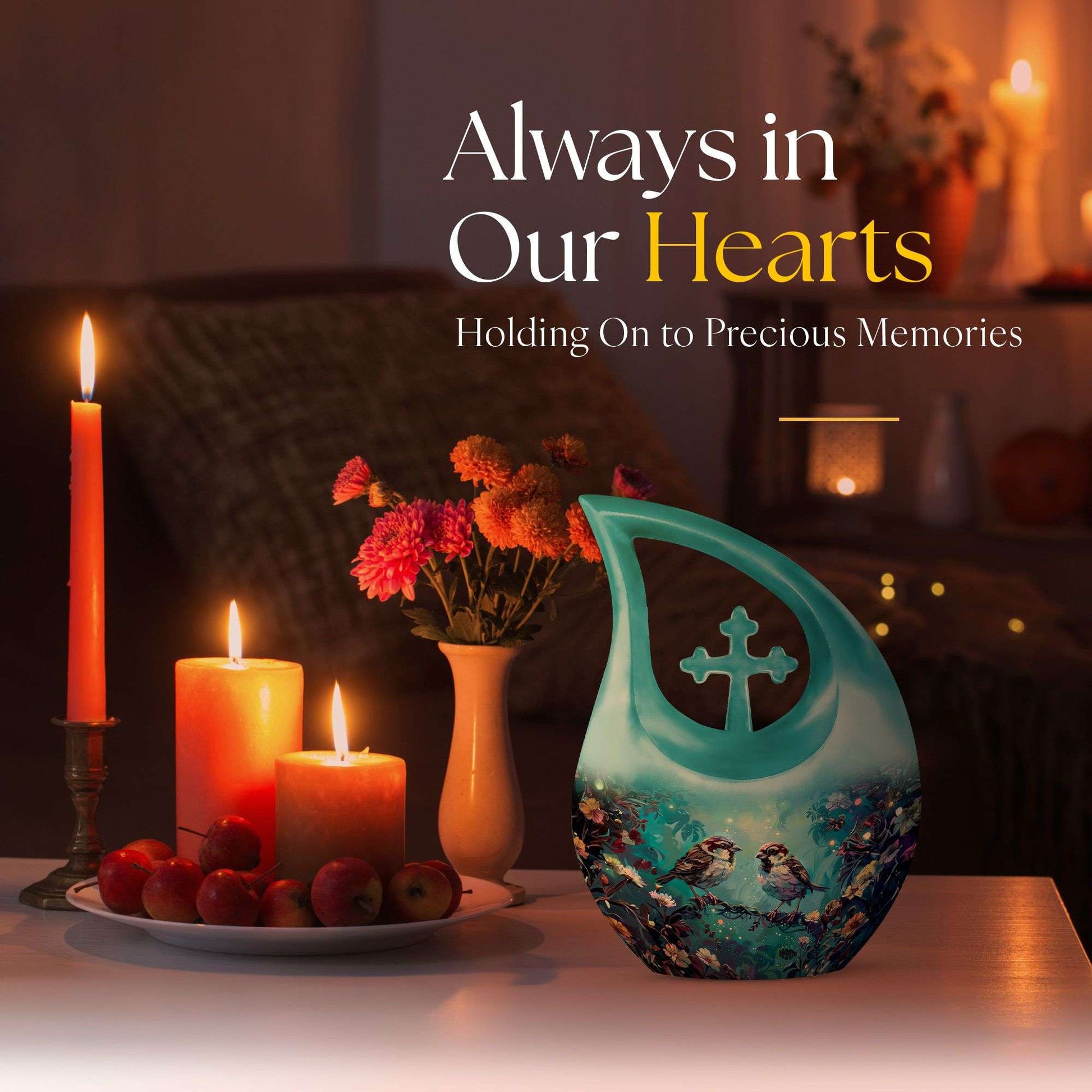 10-inch Enchanted Garden Sparrow Urn